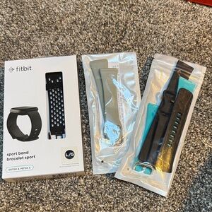 Fitbit Sport Band for Sense & Versa 3 - Black and Teal